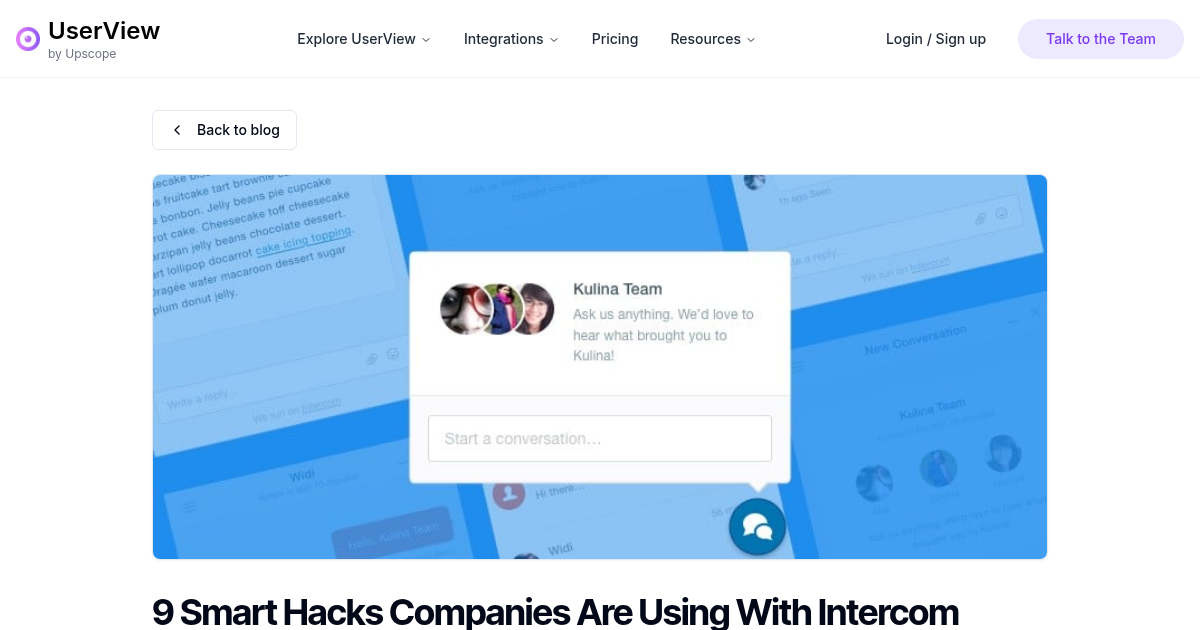 9 Smart Hacks Companies Are Using With Intercom | UserView Blog