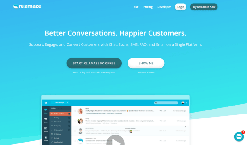 Re:amaze is a Great Alternative Live Chat App for E-commerce and SaaS Companies