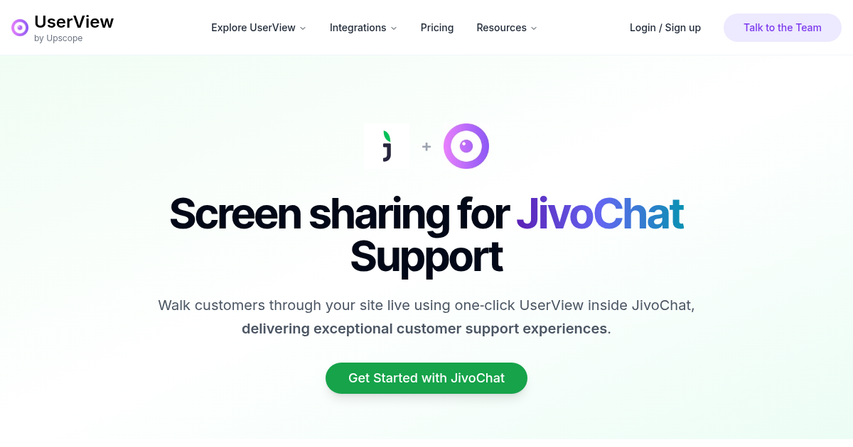 JivoChat Integration | UserView