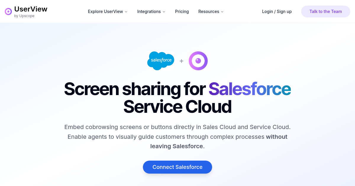 Salesforce Integration | UserView