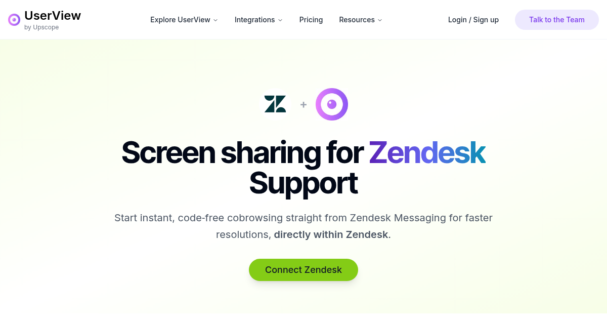 Zendesk Integration | UserView