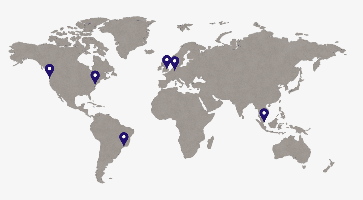 Global server locations map showing UserView's worldwide infrastructure
